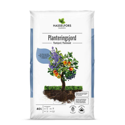 Köp Hasselfors planteringsjord, 40 liter, 54st, Helpall - Fraktfritt Hasselfors Garden jord
