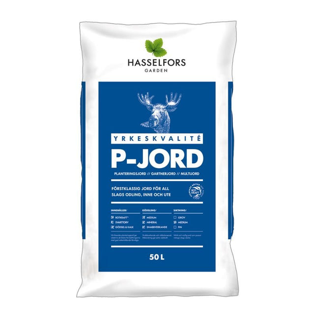Hasselfors P-jord, 50 liter, 45st, Helpall - Fraktfritt