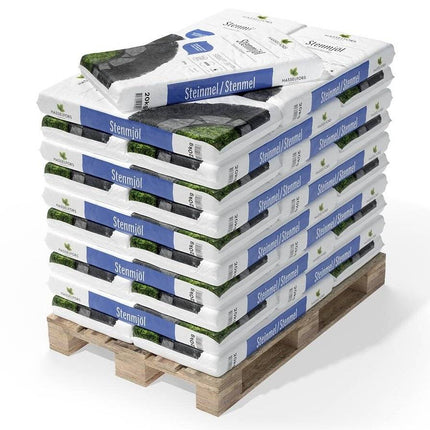 Köp Hasselfors stenmjöl mörkgrå, 20kg, 42st, Helpall - Fraktfritt Hasselfors Garden sten
