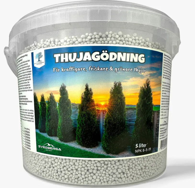 Thujagödning 5 liter - specialgödning för thujahäck
