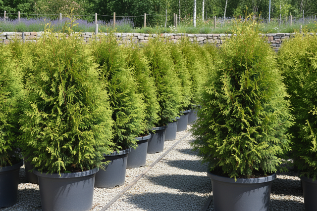 Thuja Brabant krukodlad - året runt