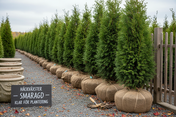 Thuja Smaragd rotklump - höstplantering
