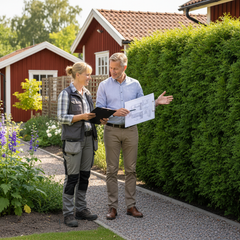 Offert på häckplantering
