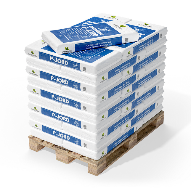 P-jord - Producerad av Hasselfors - Fri frakt - 50 L - 45 Säck - Fynd