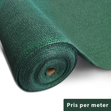 Skuggnät 2 meters bredd - 75-80 % UV filter - Vintertäckning -  Välj antal meter av denna väv