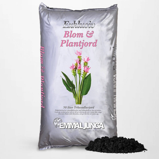 Köp Emmaljunga Premium Blom och Plantjord 50L x 39 st Emmaljunga Jordförbättring