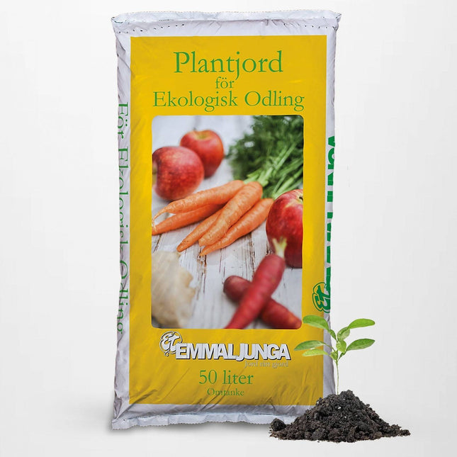Köp Emmaljunga Plantjord Ekologisk 50 L – Mellandagsrea - Helpall 39 st - Beg antal Emmaljunga Jord