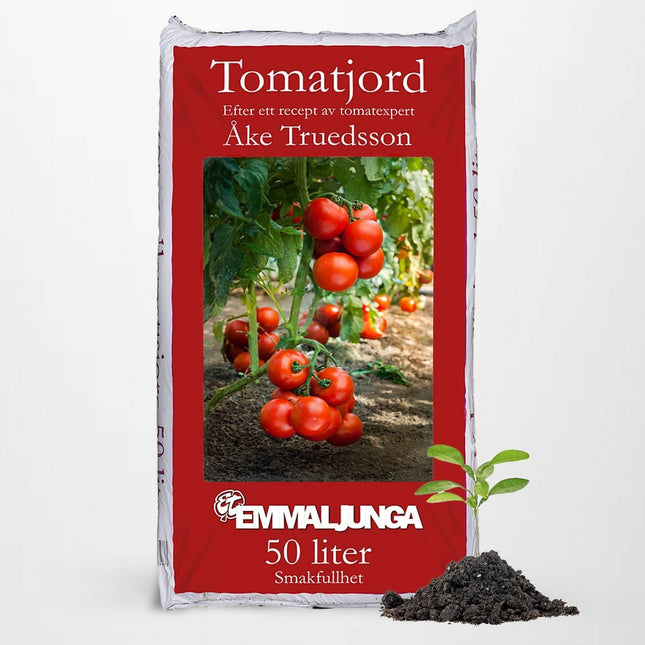 Köp Emmaljunga Tomatjord 50L - Halvpall 21 st - Fraktfri Emmaljunga Jord
