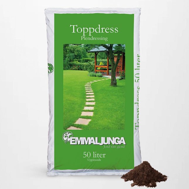 Köp Emmaljunga Toppdress 50L - Halvpall 21 st - Fraktfri Emmaljunga Gräsmattedress