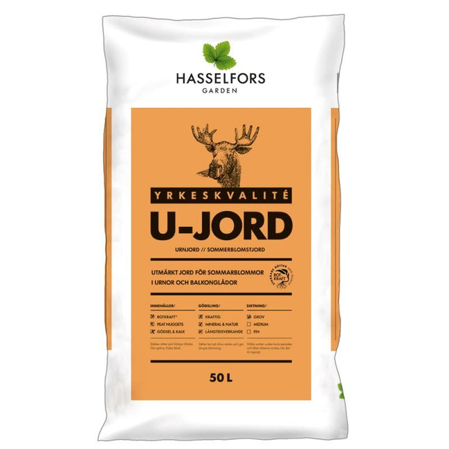 Hasselfors U-Jord, 15 liter, 51st, Halvpall - Fraktfritt