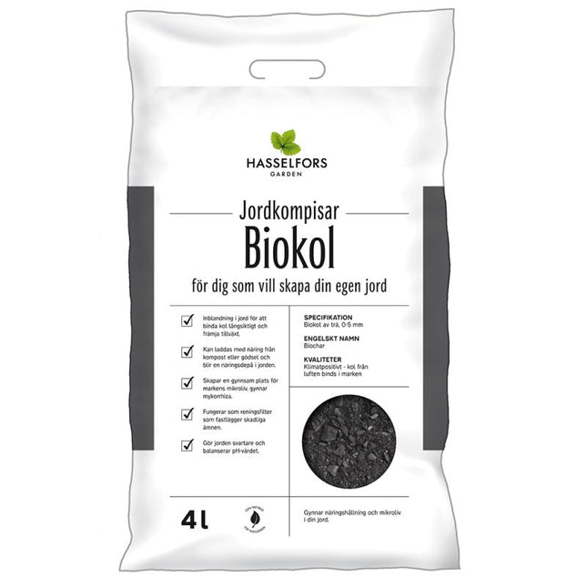 Hasselfors biokol, 4 liter, 60st Helpall - Fraktfritt