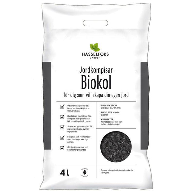 Köp Hasselfors biokol, 4 liter, 60st Halvlpall - Mellandagsrea - Fraktfritt - Beg antal Hasselfors Garden